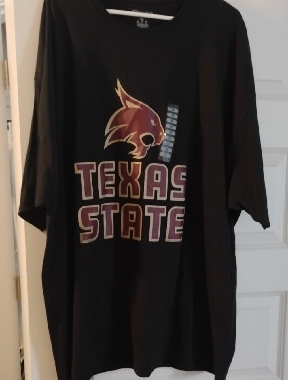 Texas State Bobcats Graphic Tee - Black with Maroon & Gold